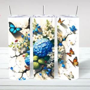 Butterfly Cracked Wall