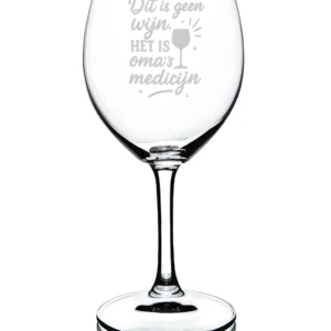 Wijnglas Omas Medicijn
