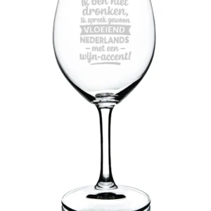 Wijnglas Vloeiend Nederlands